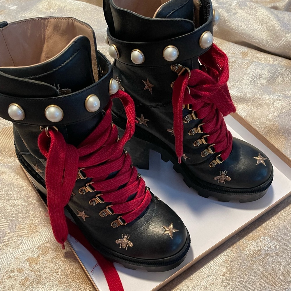 Gucci combat boot